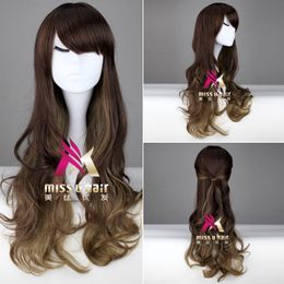 sweet party mix UK - Costume Accessories Anime Japan Sweet Lolita Mix Curly Wavy Synthetic Long Cosplay Wig Hair party halloween for women hair+ Wig Cap
