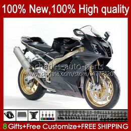 Moto Fairings For Aprilia RSV1000R Mille RV60 RSV-1000 RSV1000 R RR 04 05 06 Bodywork 11No.19 RSV1000RR RSV 1000 R 1000R 1000RR 2004 2005 2006 Bodys Kit grey black