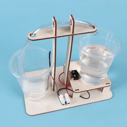 Science technology of home-made automatic water dispenser primary school children science invention manual experimental