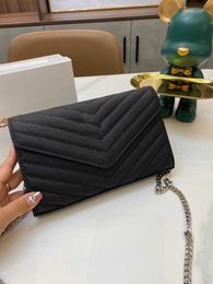 2021 High Quality Evening Bags 3A top bag Luxury designer handbag leather Women metal chain shoulder bagss flap bags messenger 517