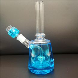 High Quality FREEZABLE Glycerin glass bong 8 inch smoking dab rigs hookah shisha water pipe with forzen bowls