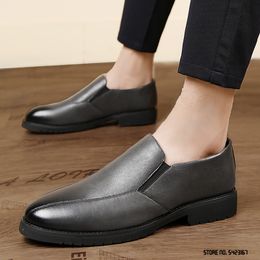 new 2022 Pointed Thick Bottom Slip On Oxford Shoes Men Casual Loafers Formal Dress Footwear Sapatos Tenis Masculino