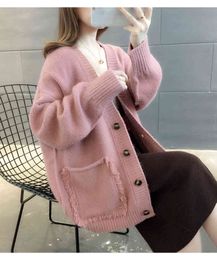 H.SA Autumn Winter Oversized and Cardigans Long Sweater Women Tops Sweaters Female Knit Coat Warm Soft Cloth 210417