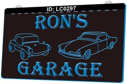 LC0297 Classic Car Garage Light Sign 3D Engraving
