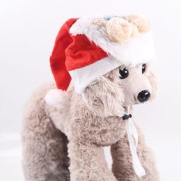 Perro De Peluche De Navidad Con estatuilla brillante de invierno 7XM884 