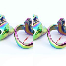 Cockrings Rainbow HT V3 NUB COCK CAGE Chastity Device NEW THE STEEL VERSION Cage BDSM toys 1123