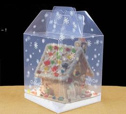 упаковка для шоколада Скидка Подарочная упаковка 15 * 15 * 18 см прозрачный пряничный домик пакет печенье торт конфеты шоколадные коробки свадебные коробки для яблока Rra9571
