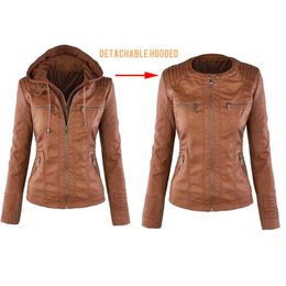 Autumn Faux Leather Jacket Female Winter Fur Coat Basic Plus Size Women Coats and s Oversized 7XL 210428