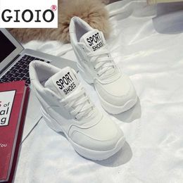 Autumn Women's Shoes in the Korean Version of Increase White Round Toe Casual Trendy Sgle Vulcanized Y0907