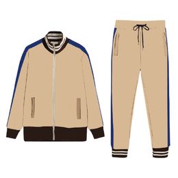 Mens Fashion Tracksuits Classic Letters Printing Two Pieces Outfits Boys 2021 Autumn Jackets and Sweatpants Active Running Sportswear