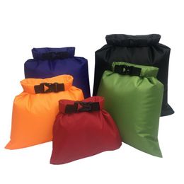 Waterproof Bag New 5pcs Outdoor swimming Camping Rafting Storage Dry Bag with Adjustable Strap Hook Camping Equipment