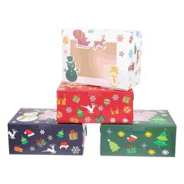 -Geschenk Wrap 12 stücke Kreative Weihnachtsdessert Boxen Hübscher Keks (sortierte Farbe)