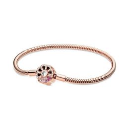 NEW 2021 100% 925 Sterling Silver Gem Diamond Bracelet Fit DIY Original Fshion Jewelry Gift 123456