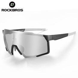 ROCKBROS Cycling Glasses Polarized Photochromic Cycling Sunglasses Men's Glasses Eyewear Sports Mtb Bike Glasses Cycling Goggles R0410