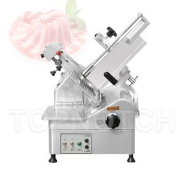 Commercial Desktop flesh Slicer Automatic Slicing Machine Multifunction Mutton Roll Beef Frozen Meat Cutting Maker