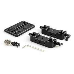 Camera Mounting Plate Tripod with 15mm Rod Clamp Railblock for Support / Dslr Rig Cage-1775