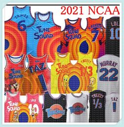 Movie Space Jam Jersey Tune Squad 7 R.RUNNER 1 Bugs ! Taz 10 23 Lola 2 D.DUCK 22 Bill Murray 1/3 Tweety Basketball High quality