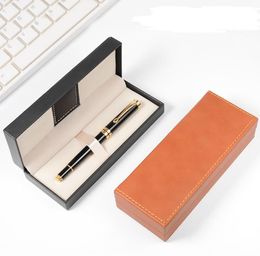 50PCS PU Leather pen boxes Business Promotion Souvenirs Gift Box Pens Package creative gift-box packaging Birthday Party Father's Day SN5750