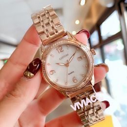 classic women natural Mother of pearl flower watches Stainless steel quartz clock lady geometric spiral calendar watch 36mm