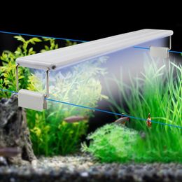 2022 aquarium tube lights 10W 15W 20W 25W Aquarium clip-on serbatoio di pesce 220 V EU impermeabile LED barra tubo lampadina piante acquatiche crescono luce