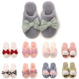 GAI GAI GAI Winter Fur Slippers for Women Yellow Pink White Snow Slides Indoor House Fashion Outdoor Girls Ladies Furry Slipper Soft Comfortable Shoes