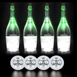 LED Bottle Stickers Coasters Light 4LEDs 3M Sticker Flashing led lights For Holiday Party Bar Home Party Use ZZD8576