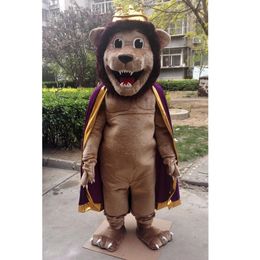 Halloween Lion Mascot Costume High quality Cartoon animal Plush Anime theme character Adult Size Christmas Carnival Birthday Party Fancy Outfit