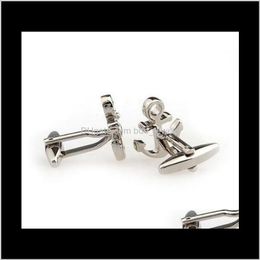 Cuff Link And Clip Sets Clasps Tacks JewelrywholesaleUnusual Stainless Steel Anchor Cufflinks For Men Antique Vintage Sier Cufflinks Pers