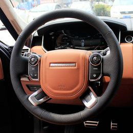 For Land Rover range rover executive discovery 5 creation extended DIY custom made suede leather car steering wheel cover