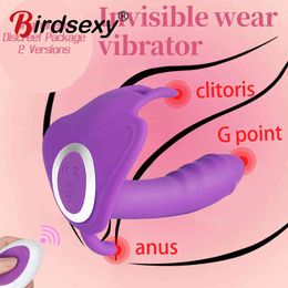 yutong Butterfly Wearable Dildo Vibrator For Women Wireless Remote Control Masturbator G Point Invisible Adult Toy