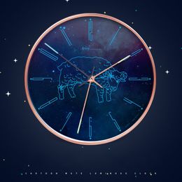 12Inch Beautiful Twelve Constellations Wall Clock Living Room Modern Household Fashion Round Silent Art Walls Watch Home Decor