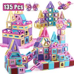 Big Size designer for childrenConstruction Set Model & Building Toy Magnets Magnetic Blocks Educational Toys For Children Q0723