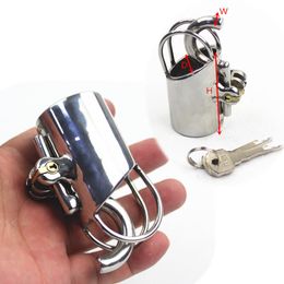 10 Sizes Cockrings Male Chastity Devices Cage Penis Lock PA CB6000 Cock Bird Bondage Kit Anti Masturbation Sex Toys BB2-124