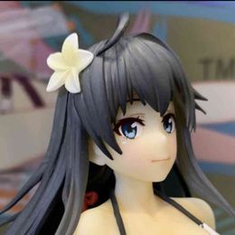 Anime My Youth Romance Storey Really Has A Problem Yukinoshita Yukino Summer Swimwear PVC Action Figure Collction Model Doll Toys X0503