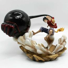 17CM Gk Action Figure Anime One Piece Top War Gk Third Gear Luffy Armed Color Boxed Hand-made Model Ornaments Collectible Gifts G0911