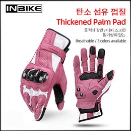 INBIKE Motorcycle Gloves Full Finger Touch Screen Motorbike Gloves Motocross Racing Women Men Shockproof Guantes Moto Gloves H1022