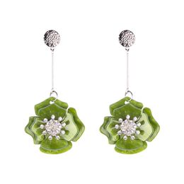 Dangle & Chandelier Fashion Resin Flower Pendant Earrings for Women spring Jewellery gift