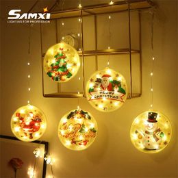 LED String Light Room Decoration Accessories Christmas Hanging Lights USB Plug Holiday Lamp Merry Lamps For Home 211018