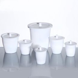 Lab Supplies 2pcs/lot 25/30/50/100/250mL Polytef PTFE Crucible With Cover Laboratory Equipment
