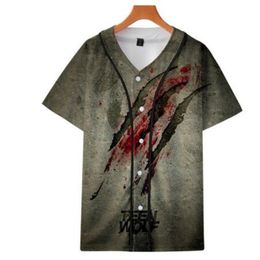 Man Summer Cheap Tshirt Baseball Jersey Anime 3D Printed Breathable T-shirt Hip Hop Clothing Wholesale 032