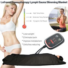 infrared sauna blanket wrap UK - FIR Far Infrared Sauna Blanket Weight Loss Slimming Ray Heat Body Wrap For Lymphatic Drainage Fat Reduce