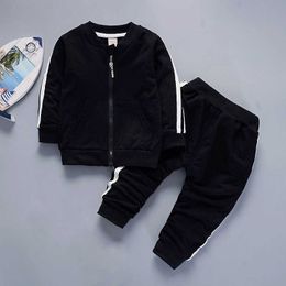 LZH Children Clothing 2021 New Autumn Casual Sports Suit Boys Clothes Jacket Pant Outfits 2pcs Set Girls Tracksuits Kids Clothes X0802