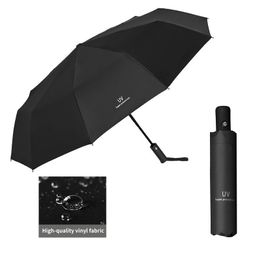 Fashion three-folding umbrella rain ladies gifts men's mini pocket parasols girls UV protection waterproof portable travel umbre 210401