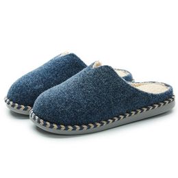 Couple Shoes, Ladies Slippers, Winter Notched Indoor Warm Wool Shoes G439-56610 2 63