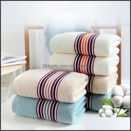 Textiles Home & Garden3473Cm Cotton Solid Colour Face Handchief Thick Soft Towel Hand Bath Towels Bathroom Drop Delivery 2021 Zcekf