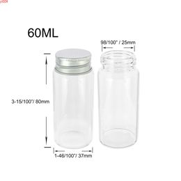 60ml Glass Bottles Vials Jars with Screw Cap Weed Storage Bottle Jar Sealed Small Seal Leak Proof 24pcsjars