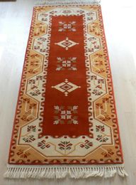 Carpets Turkish, Milas Handmade Orange Runner Rug1