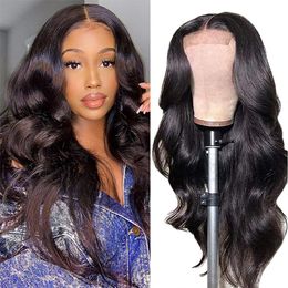 4x4 Transparent Lace Closure Wig Brazilian Body Wave Human Hair Wigs For Women Wigs