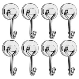 Bath Accessory Set Magnetic Hook Hanging Barbecue Tool Pot Holder Neodymium Refrigerator Magnet Rotating Swing For Kitchen Storage