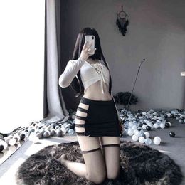 Nxy Sexy Set New Erotic Lingerie Mini Rok Adult Sex for Women's Taecher Role Play Costume Secretary Cosplay Uniform Underwear 1210